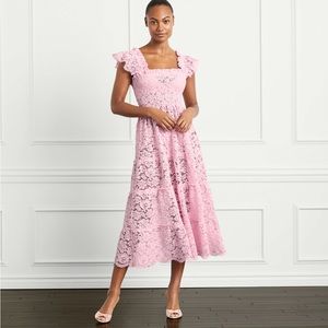 Hill House Ellie Collector’s edition Nap Lace Sheer Dress - Pink lace